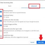 Clear Browser Cache setting