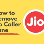 remove jio caller tune