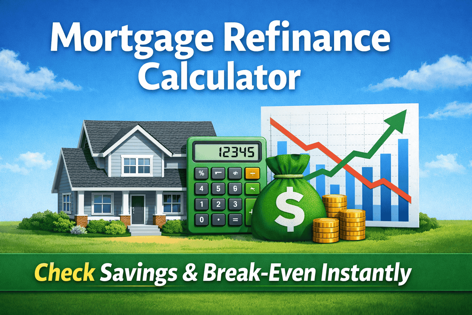 Rfinances Mortgage Refinance Calculator: Check Savings & Break-Even | OurNetHelps